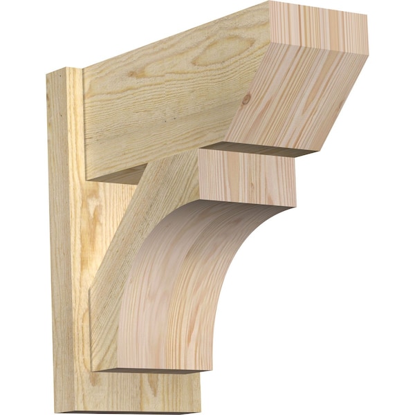 Ekena Millwork Westlake Slat Rough Sawn Outlooker, Douglas Fir, 8"W x 18"D x 18"H OUT08X18X18WTL06RDF - main
